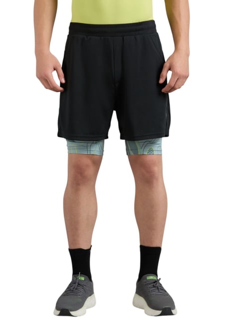 Skechers Black Regular Fit Sports Shorts-picture-23