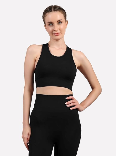 Skechers Black Fitted Sports Bra