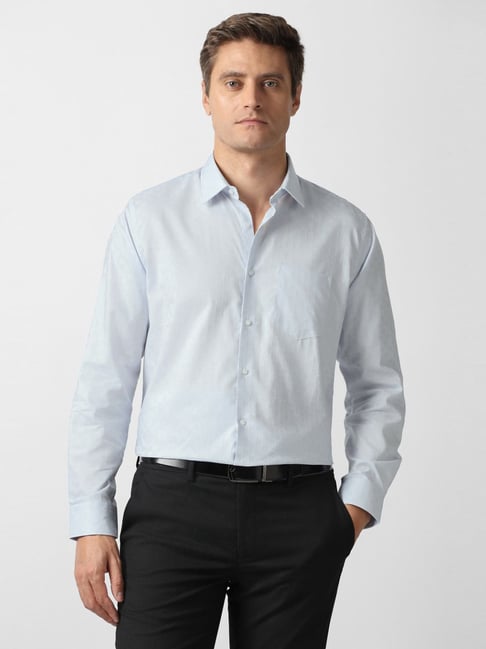 Van Heusen Blue Cotton Regular Fit Shirt-picture-42