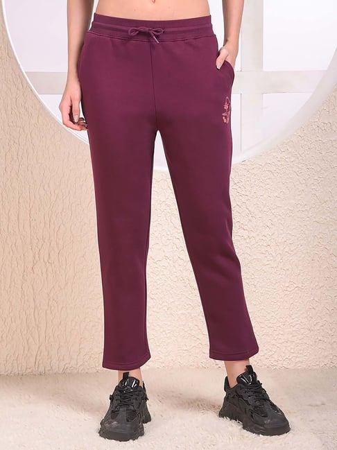 Crimsoune Club Wine Blended Regular Fit Trackpants-picture-26