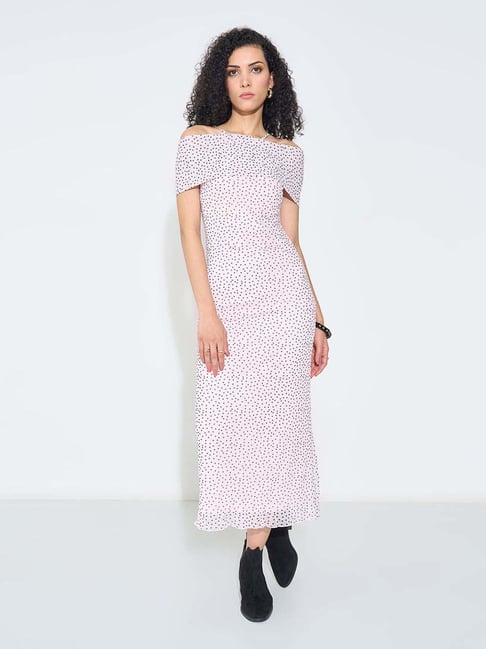 Sf Jeans By Pantaloons Cradle Pink Slim Fit Printed Dress-picture-29