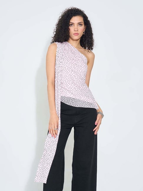 Sf Jeans By Pantaloons Cradle Pink Slim Fit Printed Top-picture-28