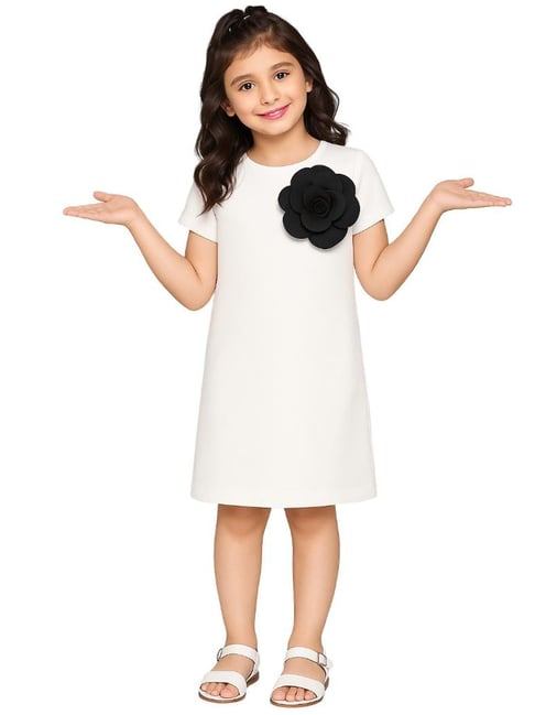 Zip Zap Zoop Girls White Applique Dress-picture-37