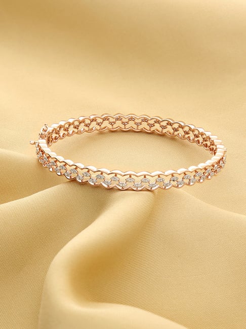 P.N.Gadgil Jewellers Miraya Grid Gold & Diamond Bangle for Women