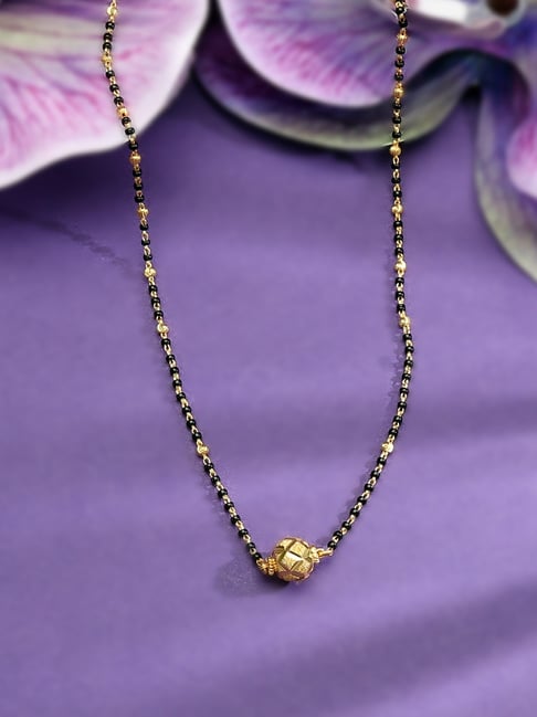 P.N.Gadgil Jewellers 22k (916) Yellow Gold Tied One Fancy Mangalsutra