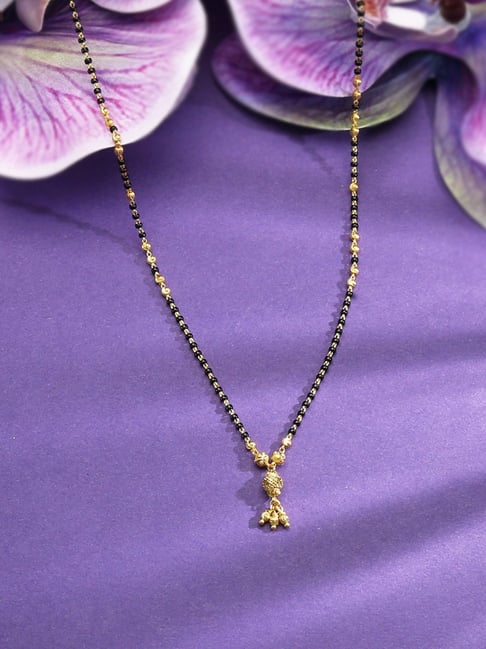 P.N.Gadgil Jewellers 22k (916) Yellow Gold Wishtie Charm Fancy Mangalsutra