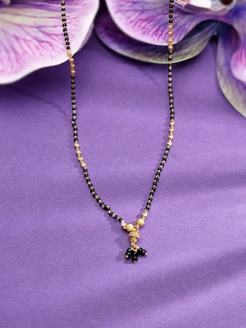 P.N.Gadgil Jewellers 22k (916) Yellow Gold Orna Twist Fancy Mangalsutra-image-19