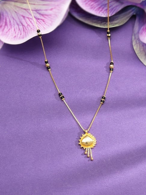P.N.Gadgil Jewellers 22k (916) Yellow Gold Mithra Loop Fancy Mangalsutra-image-26