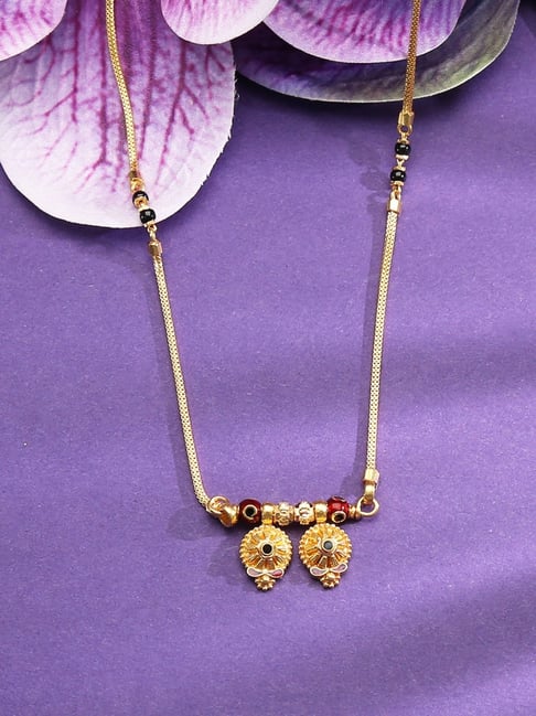png jewellers P.N.Gadgil Jewellers 22k (916) Yellow Gold Legacy Loop Fancy Mangalsutra-picture-20