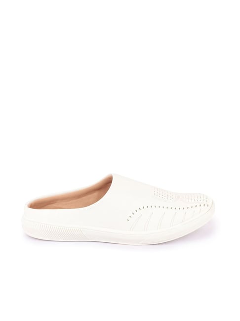 FAUSTO Men's White Mule Shoes-picture-30