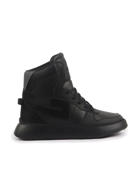 FAUSTO Men's Black Casual Sneakers-picture-10