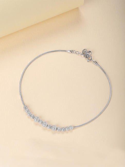 Mia by Tanishq 925 Silver Anklet for Women-picture-40