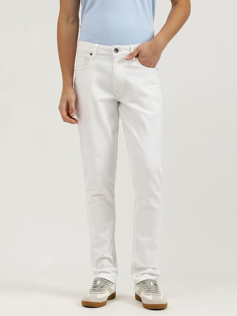 United Colors Of Benetton White Tapered Fit Jeans-picture-19