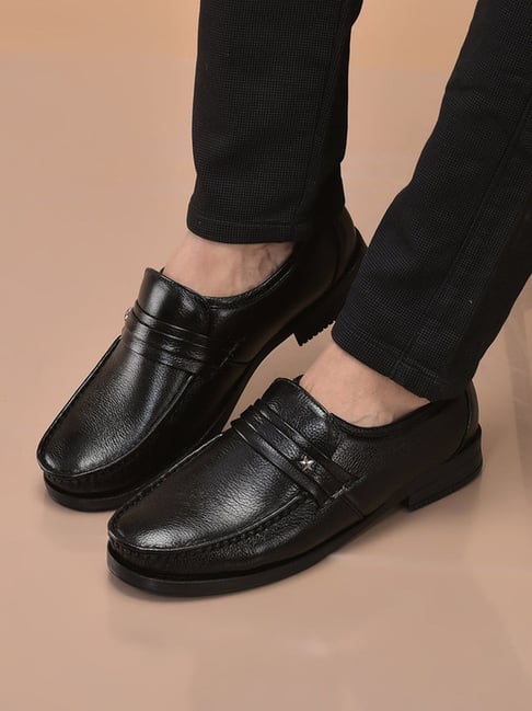 FAUSTO Men's Black Formal Loafers-picture-47