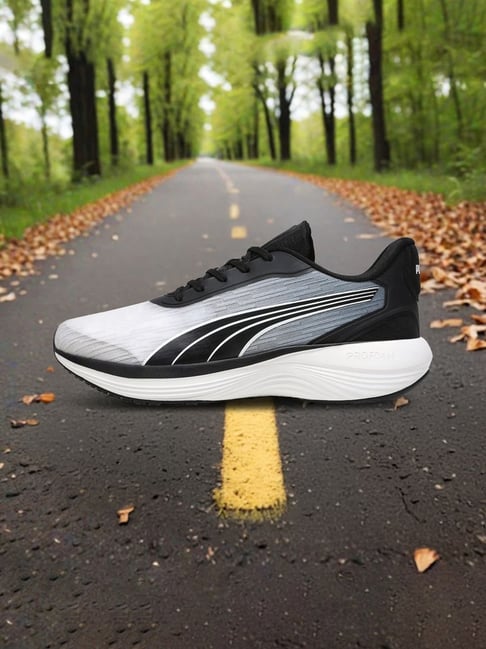 PUMA Men's FusionPro Lightweight Cushioned Grey Running Shoes