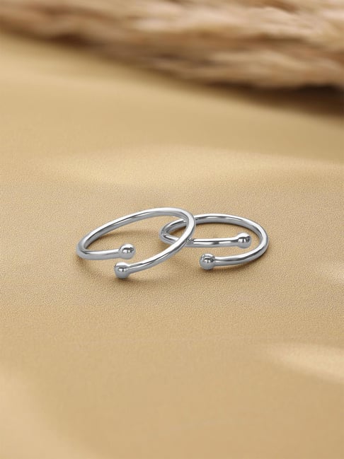 Mia by Tanishq 925 Silver Toe-Rings for Women