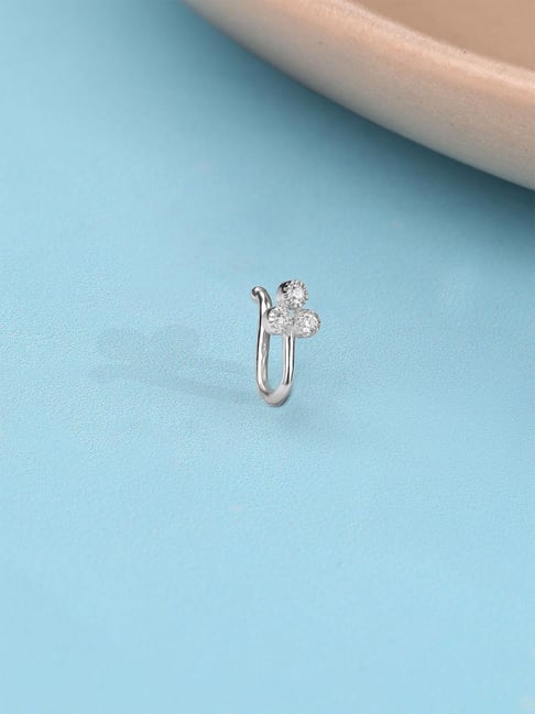 Mia by Tanishq 925 Silver Nosepin for Women-picture-29