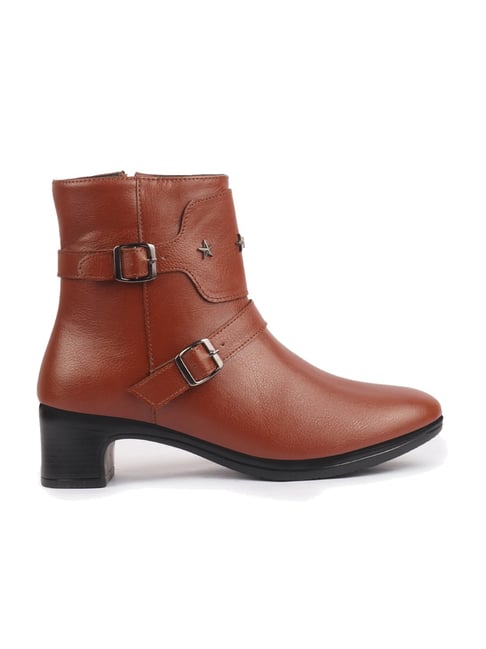 Fausto Women's Tan Casual Boots-picture-43