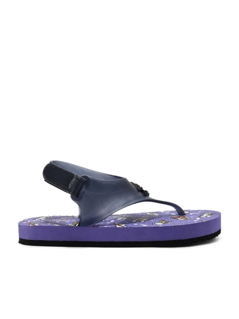 Pantaloons Junior Kids Dark Purple Back Strap Sandals-picture-35