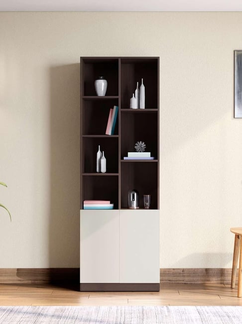 Godrej Interio White Engineered Wood Sienna Display Unit & Book Shelf
