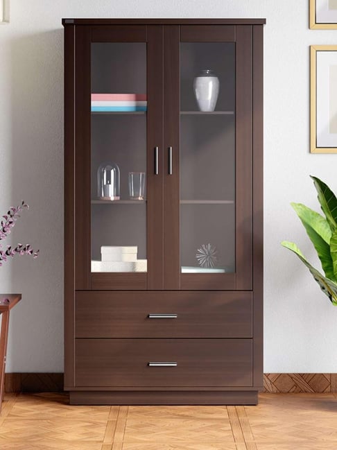 Godrej Interio Brown Engineered Wood Display Unit & Book Shelf