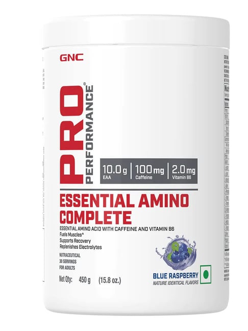 GNC Pro Performance Essential Amino Complete - 450g, Blue Raspberry