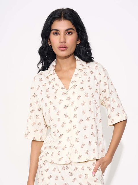 Dreamz By Pantaloons Turtledove Regular Fit Printed Sleepwear Shirt-picture-36