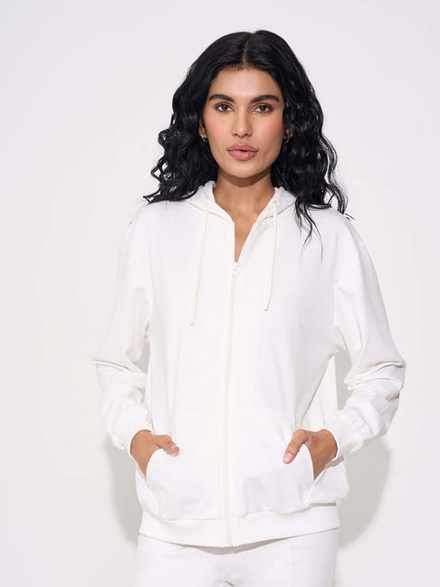 Ajile By Pantaloons Snow White Regular Fit Hoodie-picture-37