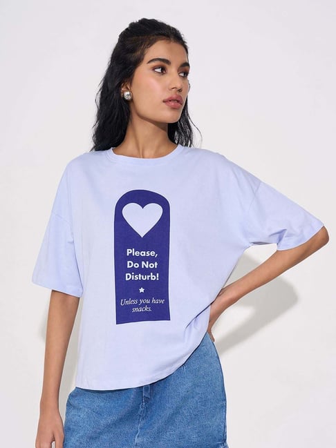 Sf Jeans By Pantaloons Blue Regular Fit Printed T-Shirt-picture-37