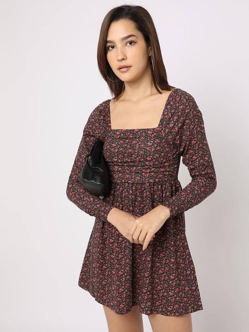 gap red floral dress Gap Womens Floral V-Neck Swing Dress Red Floral Print Size XS