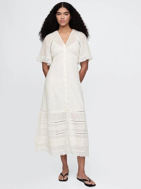 white dresses for all white affair Runwind Plus Size White Dress for Curvy Women Cocktail Wedding Guest Fit  and Flare A-Line Swing Casual Midi White Dresses XL at Amazon Women's  Clothing store