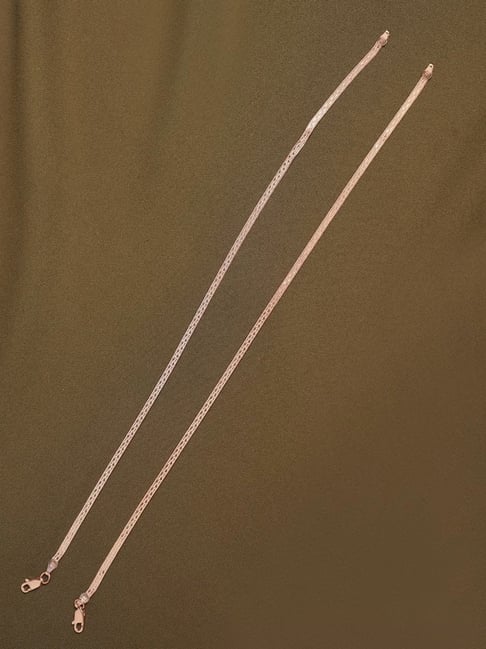 Arte Jewels 925 Sterling Silver Rose Gold Anklets for Women-picture-32