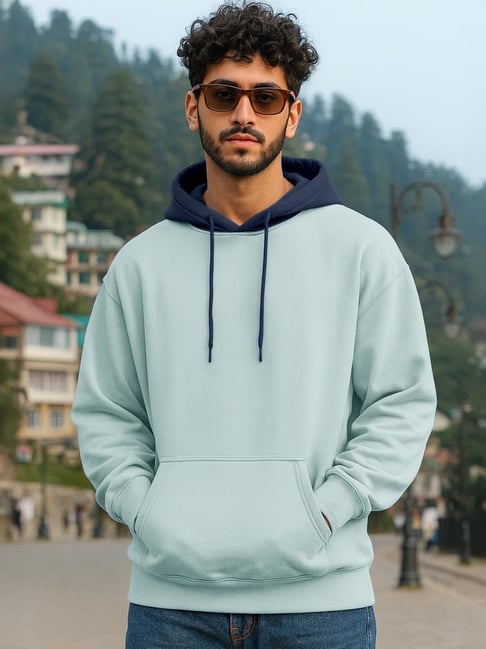 Bewakoof Green Relaxed Fit Hoodie-picture-25