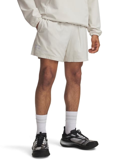 Under Armour White Icon Volley Loose Fit Shorts - Main Image