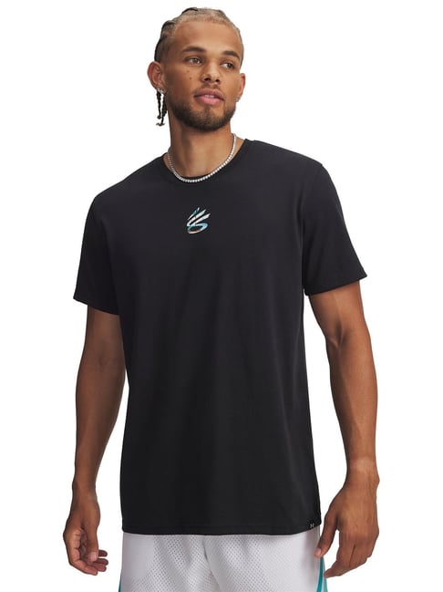Under Armour Black Curry Tour Tee 1 Regular Fit T-Shirt-picture-44