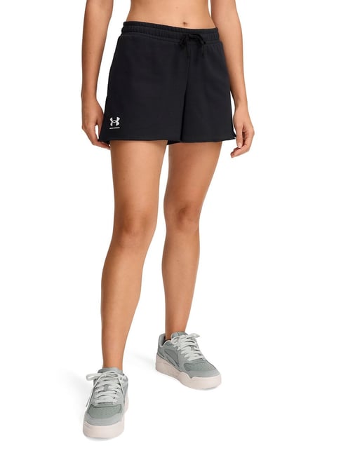Under Armour Black Rival Terry Loose Fit Shorts