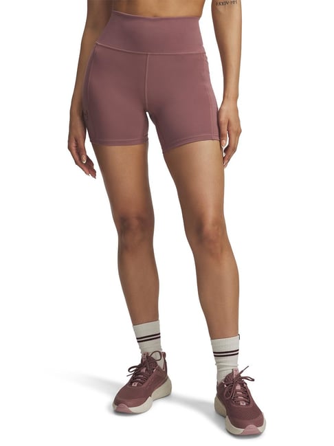 Under Armour Brown Project Rock Slim Fit Bike Shorts