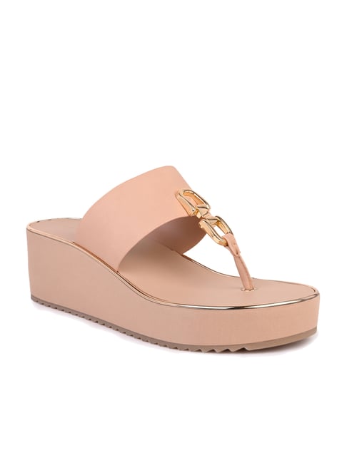 Aldo Women's TOEA-IN270 Peach T-Strap Sandals-picture-34