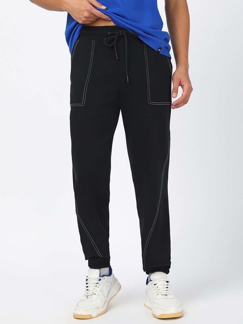 Bewakoof Black Beauty Relaxed Fit Joggers-picture-27