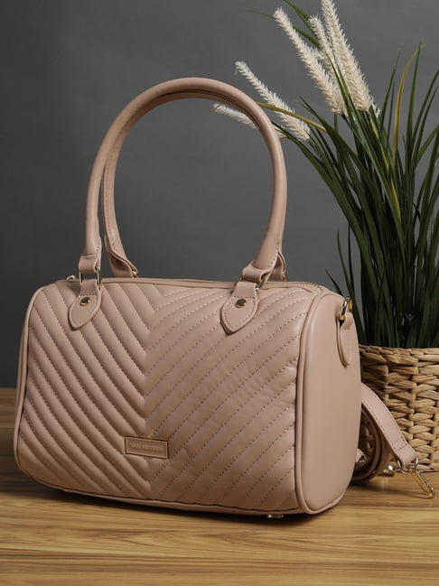 Van Heusen Beige Quilted Handbag-image-48