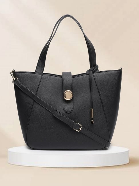 Van Heusen Black Logo Handbag