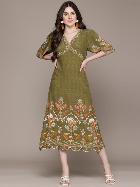 ritu kumar green dress Pernia's Pop Up Shop