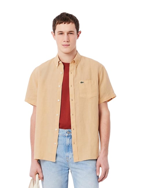 Lacoste Beige Regular Fit Shirt-image-21
