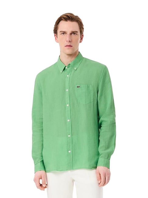 Lacoste Green Regular Fit Shirt-picture-27