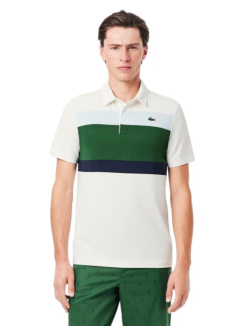 Buy Lacoste Multi Regular Fit Colour-Block Golf Polo T-Shirt