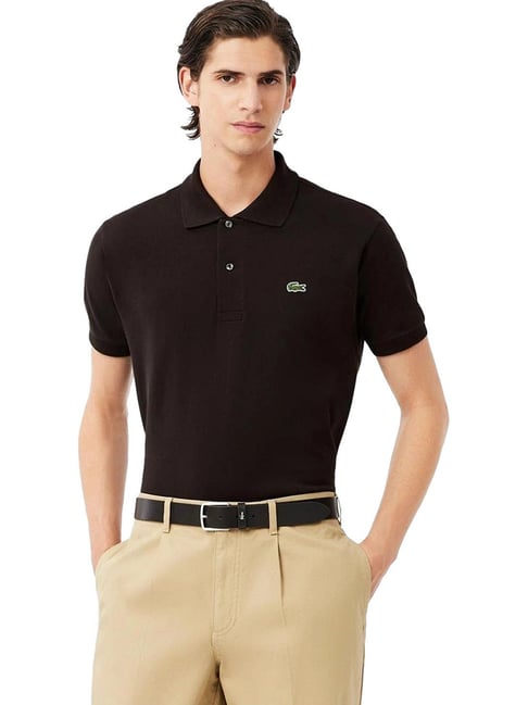 Lacoste Brown Original Classic Fit Polo T-Shirt