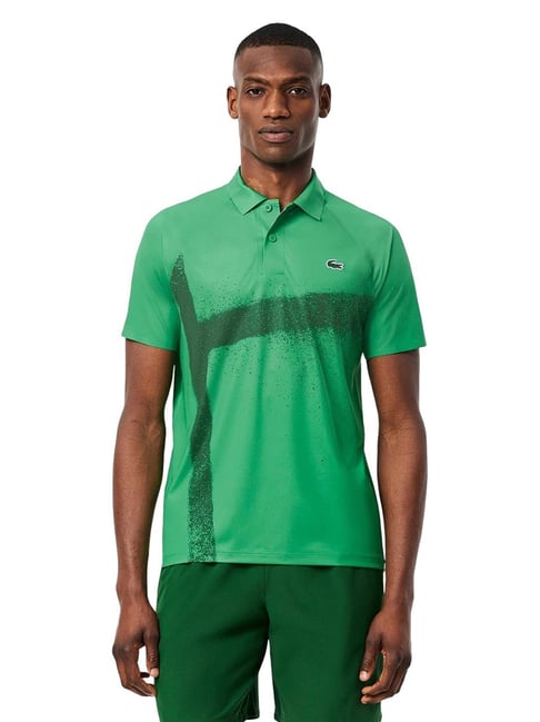 Buy Lacoste Green Lacoste Tennis x Novak Djokovic On Court Polo T