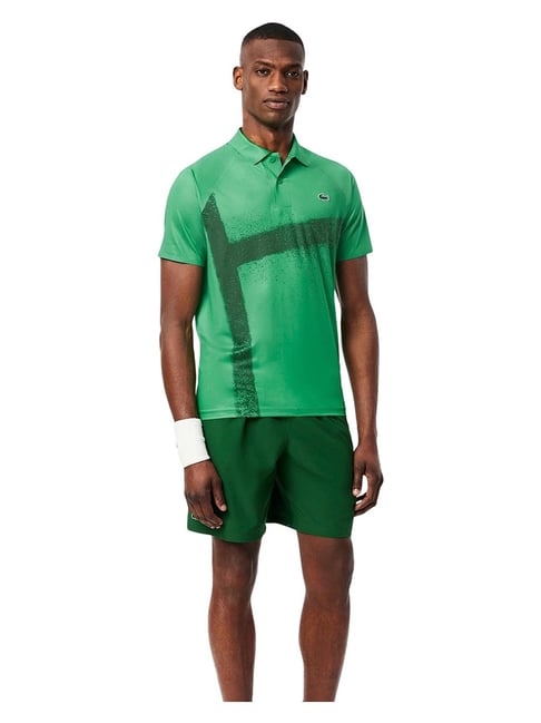 Buy Lacoste Green Lacoste Tennis x Novak Djokovic On Court Polo T