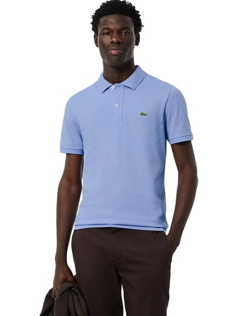 Lacoste Purple Pique Slim Fit Polo T-Shirt