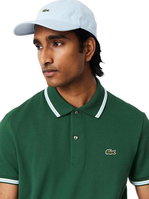 Buy Lacoste Green Regular Fit Trim Accent L.12.12 Polo T-Shirt